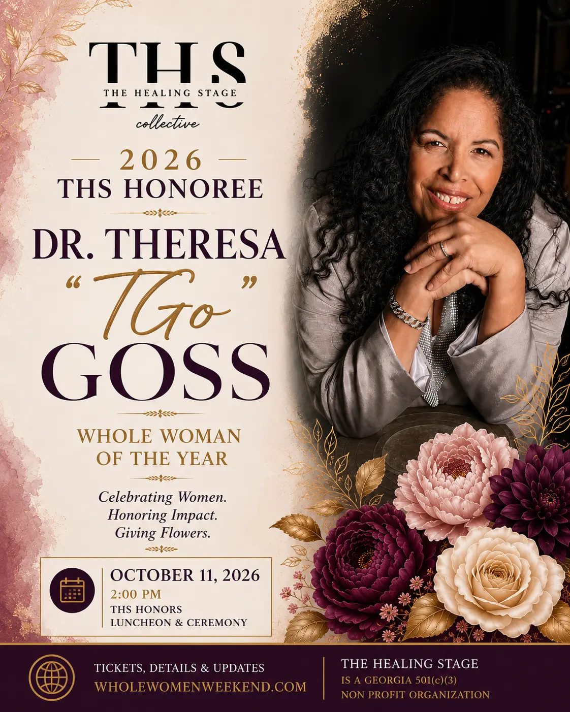 Dr. Theresa “TGo” Goss, 2026 THS Honoree — Whole Woman of the Year